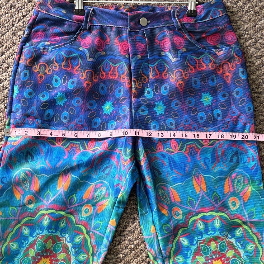 Grateful Dead inspired Vibrant Patterned Jeans wi… - image 8